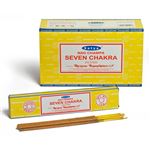 Seven Chakra Satya Incense Sticks 15g Box of Twelve Special Offer